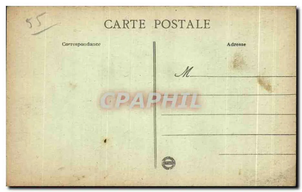 Verdun - Pflasterstraße im Vorort — Der Krieg 1914-17 — L.C.H. Paris, n° 551 - Rückseite