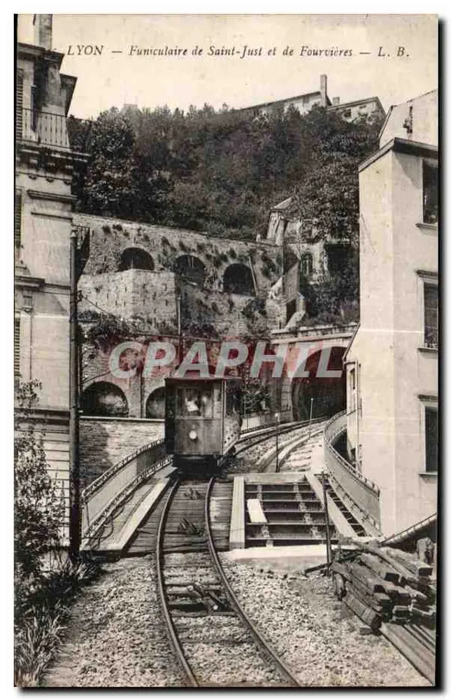 LYON — Funicular de Saint-Just e de Fourvières — L. B. - Frente