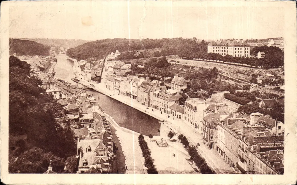 Vue générale prise du viaduc — Morlaix — éditeur LL - Recto