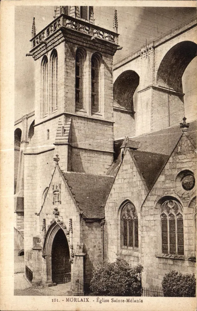 Morlaix - Igreja de Santa Mélanie — Edição 'La Cigogne' Paris - Frente