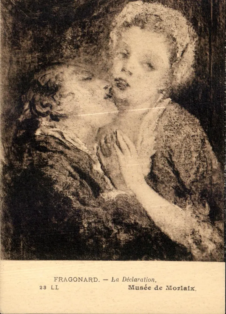 Fragonard — A Declaração — Museu de Morlaix - Frente