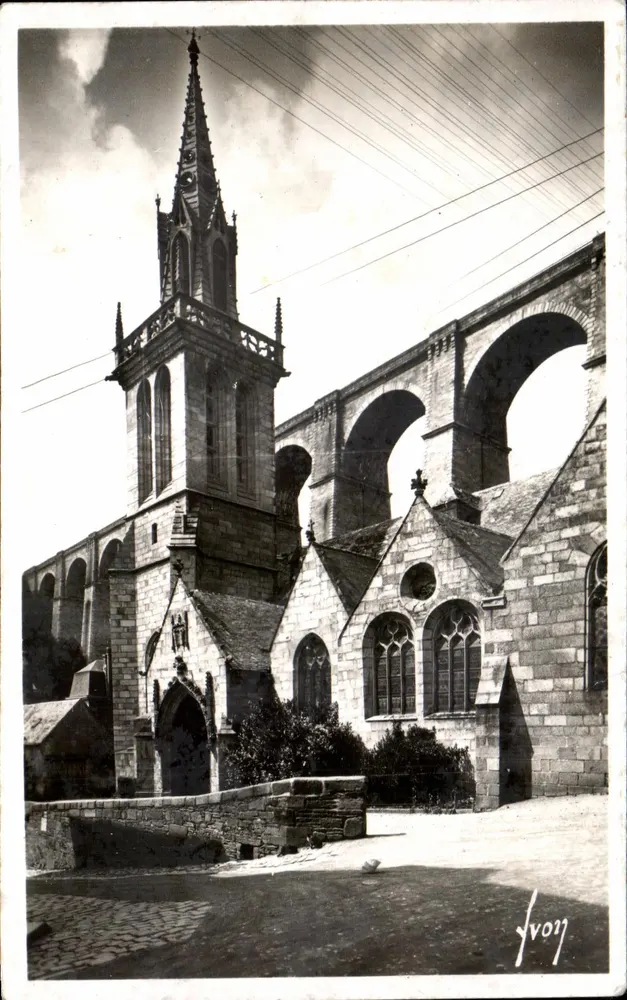Morlaix — Kirche Saint-Mélaine (15. Jahrhundert) — Art Editions 'Yvon', Paris - Vorderseite