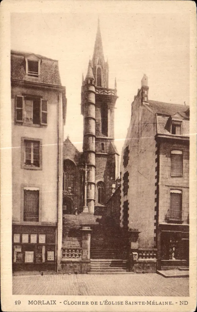 Morlaix - Turm der Kirche Sainte-Mélanie — ND - Vorderseite