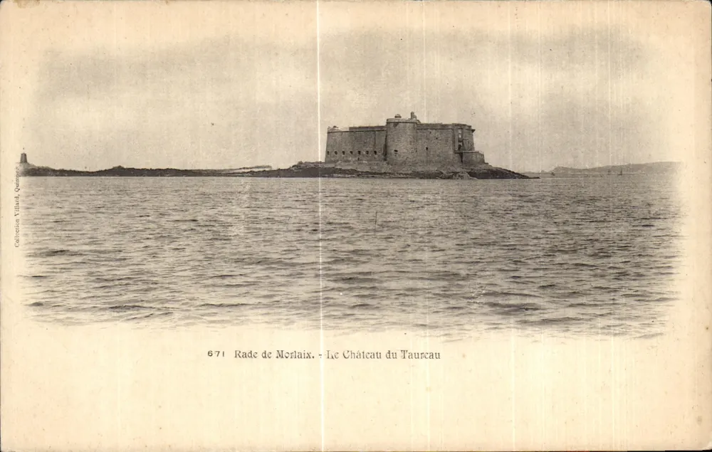 Rade de Morlaix — O Castelo do Tauréau — Coleção Villard, n°671 - Frente