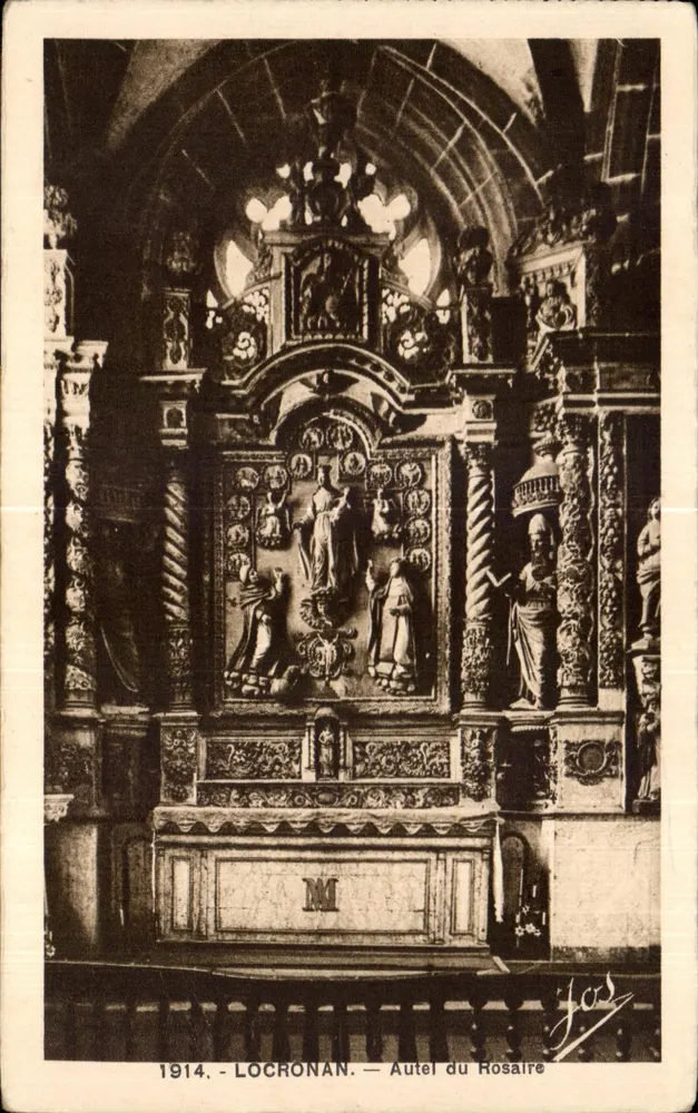 Locronan — Autel du Rosaire — 1914 - Frente