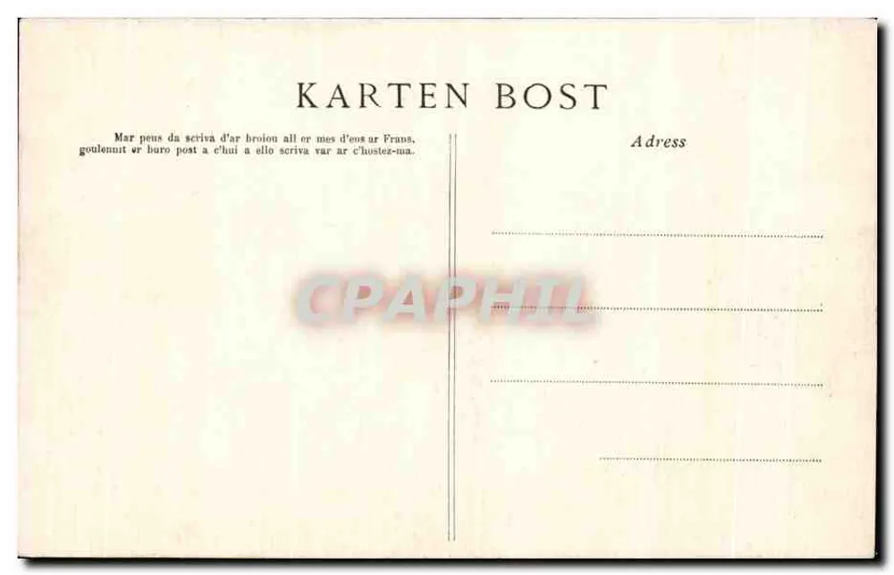 Le Folgoët — Die Kirche, südliche Seite — Collection Villard, Quimper - Rückseite