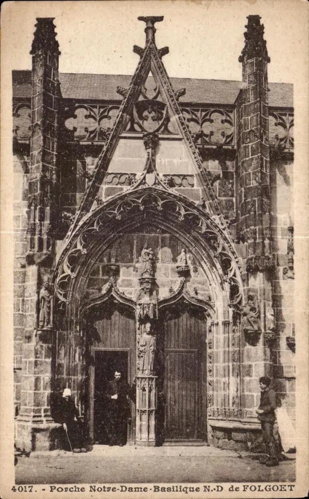Portal der Basilika Notre-Dame N.-D. de FOLGOET — Verlag: Éditions d'Art E. Hamonic, n° 4017 - Vorderseite
