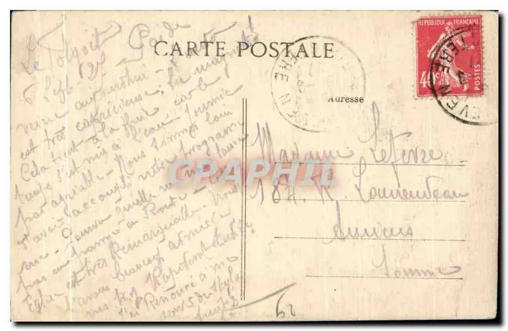 Le Folgoët — Die Kirche, Südseite — Sammlung Villard, Quimper - Rückseite