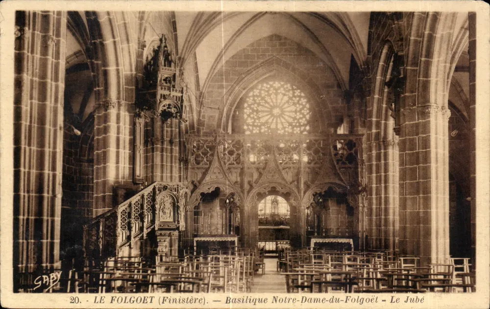 Le Folgoët (Finistère) — Basilika Notre-Dame-du-Folgoët — Der Jubé - Vorderseite