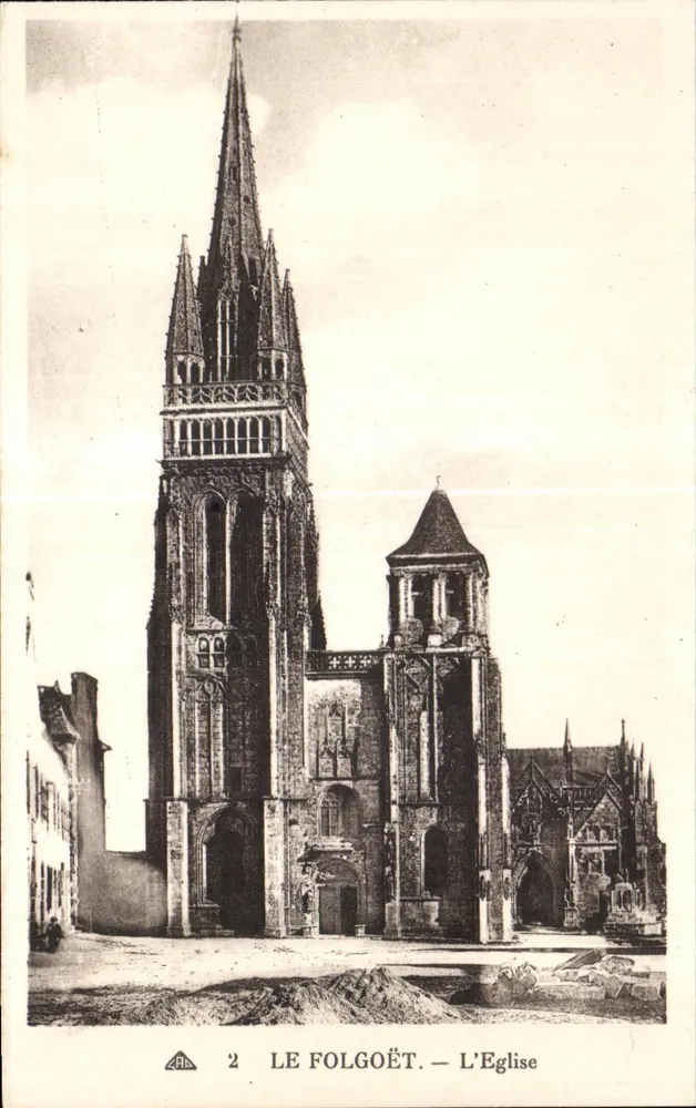Le Folgoët — De Kerk — C° des Arts Photomécaniques, Strasbourg - Voorkant