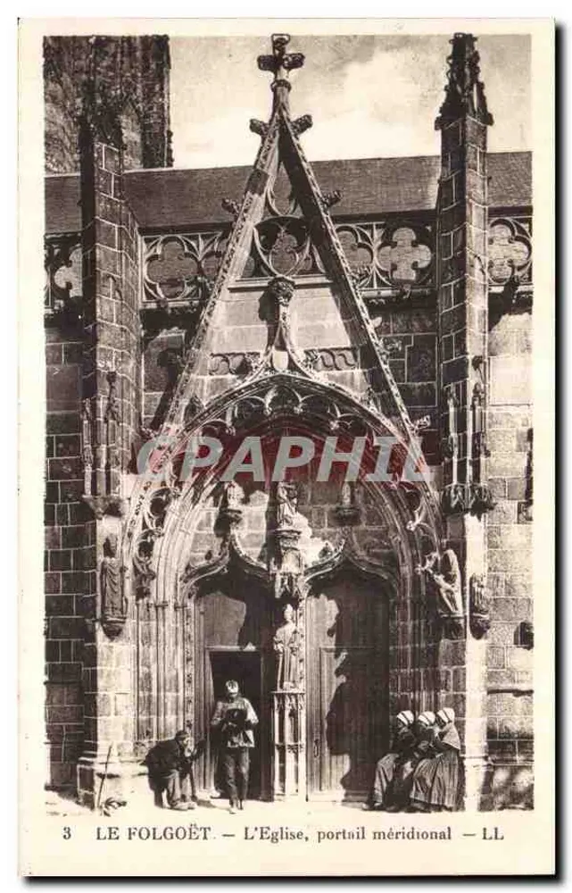 Le Folgoët — Die Kirche, südlicher Portal — LL - Vorderseite