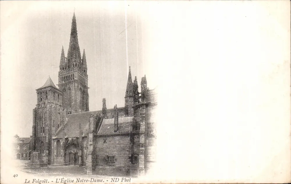 Le Folgoët - A Igreja Nossa Senhora — ND Pbot - Frente
