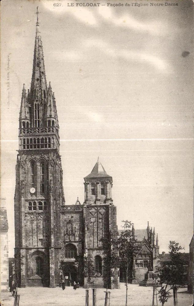 Le Folgoat — Fassade der Kirche Notre-Dame — Sammlung Vild. AHB. Champier - Vorderseite
