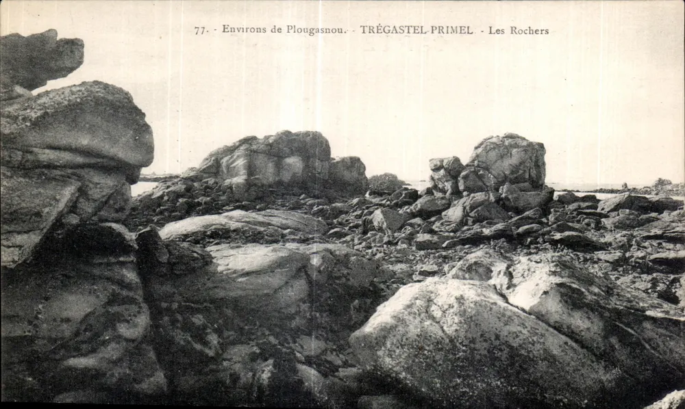 Trégastel-Primel — Les Rochers — unbekannter Verlag, Nr. 77 - Vorderseite