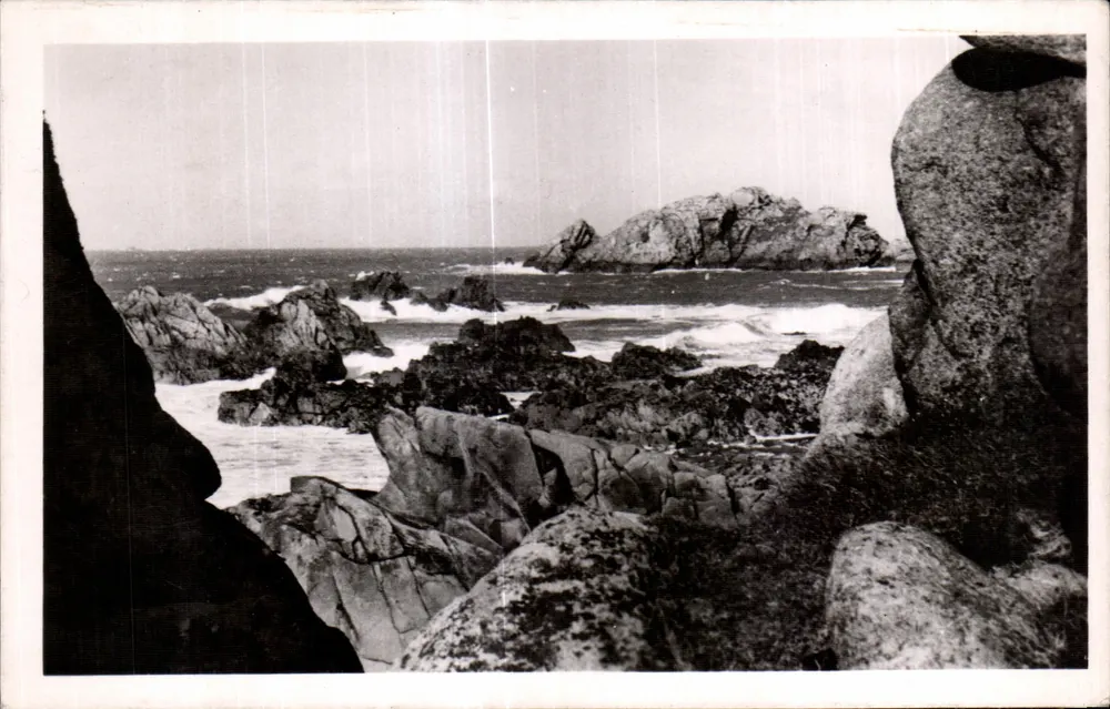 Felsen am Hafenmund — Le Diben und Primel (Finistère) — Édition RIOU-NEDLEC, Morlaix - Vorderseite