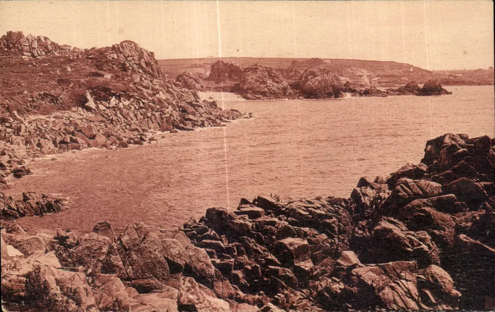 Trégastel-Primel — Die Bucht und der Profilfelsen — Verlag « Au Bon Marché » Trégastel-Primel - Vorderseite