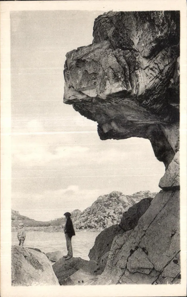 Der große Felsen von Castel-ar-Zalou — Trégastel-Primel — Imp. Letellier, Paris - Vorderseite