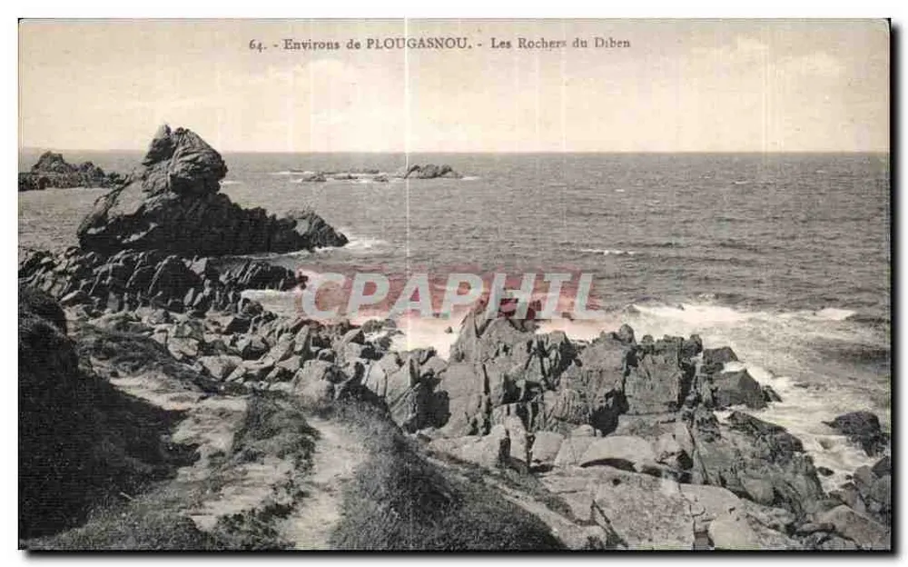 Umgebung von PLOUGASNOU — Les Rochers du Diben - Vorderseite