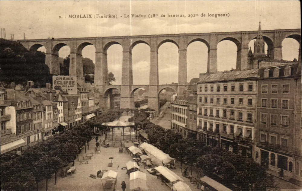 Morlaix (Finistère) — Der Viadukt (58 m hoch, 292 m lang) — unbekannter Verlag, Nr. 2 - Vorderseite