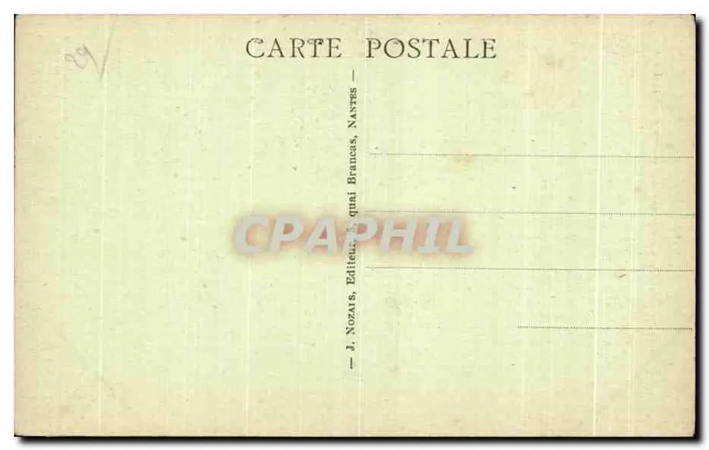 Morlaix (Finistère) — Teilansicht des Stadtzentrums — J. Nozars, Nantes - Rückseite