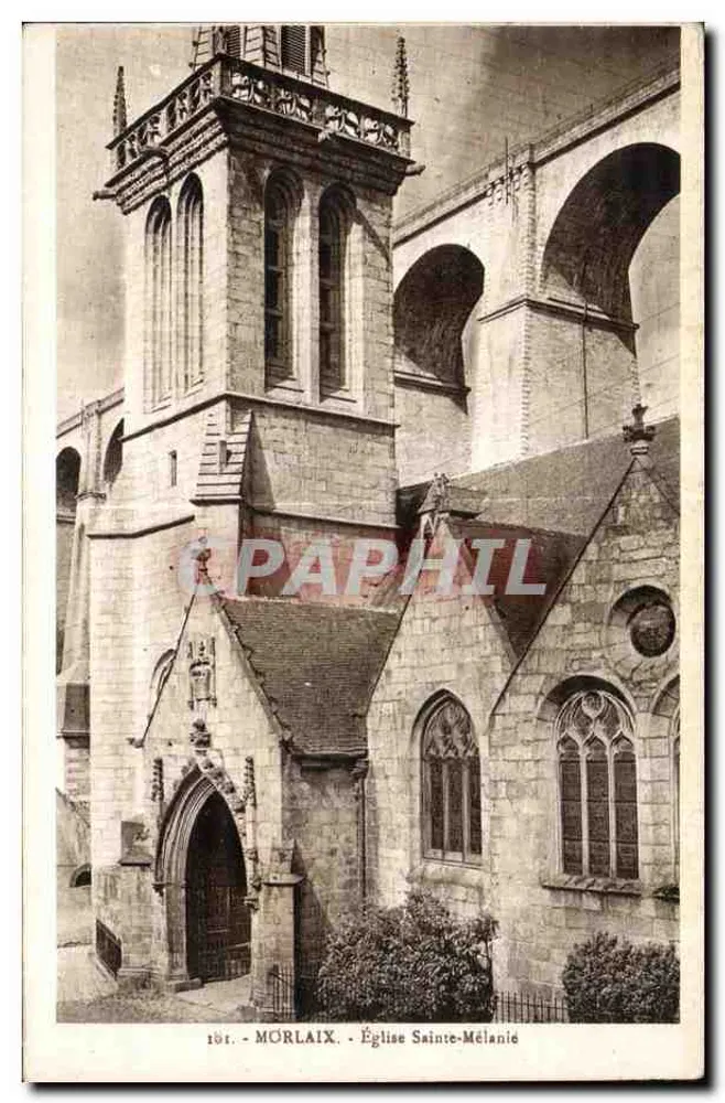 MORLAIX - Igreja de Santa Mélanie — Editora La Cigogne, Paris - Frente