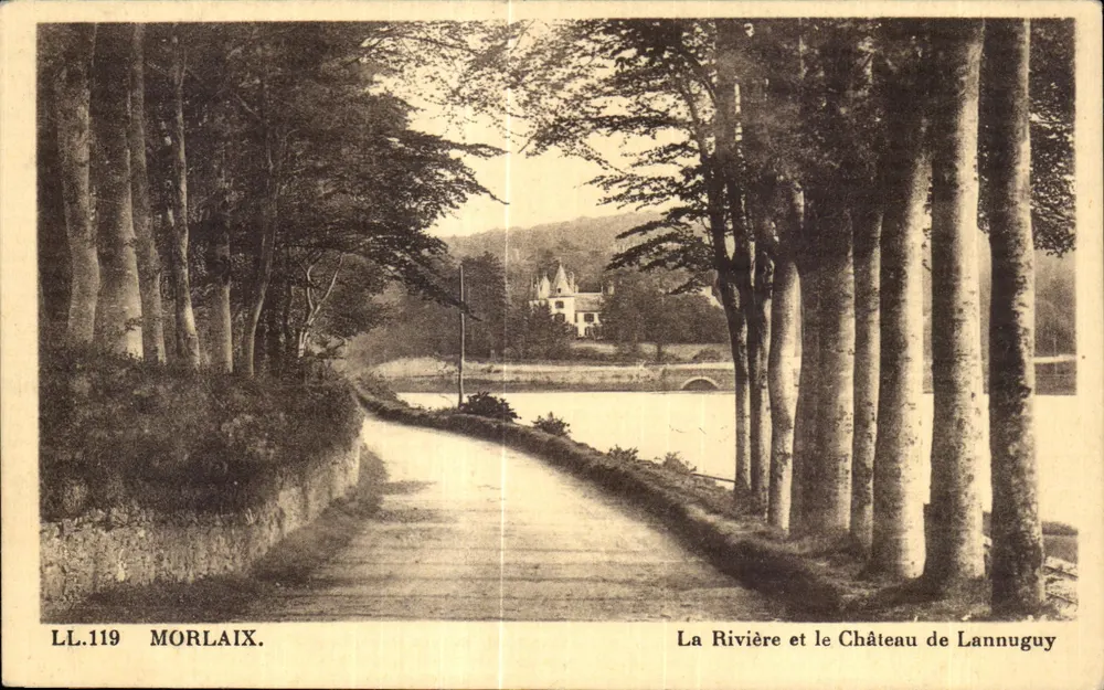 Der Fluss und das Schloss Lannuguy — Morlaix — LL.119 - Vorderseite
