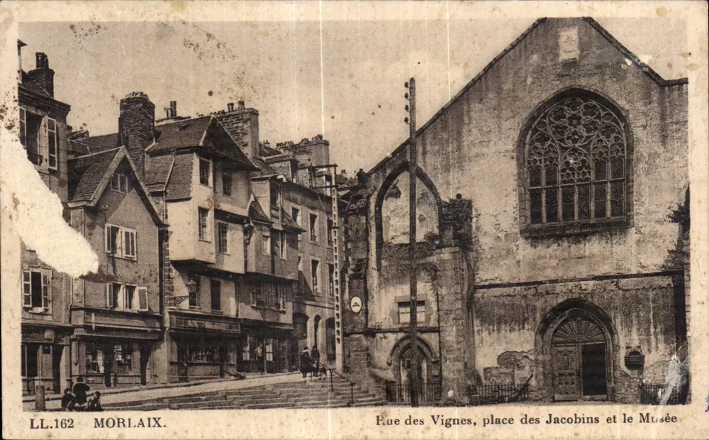 Morlaix — Rue des Vignes, place des Jacobins et le Musée — LL.162 - Vorderseite