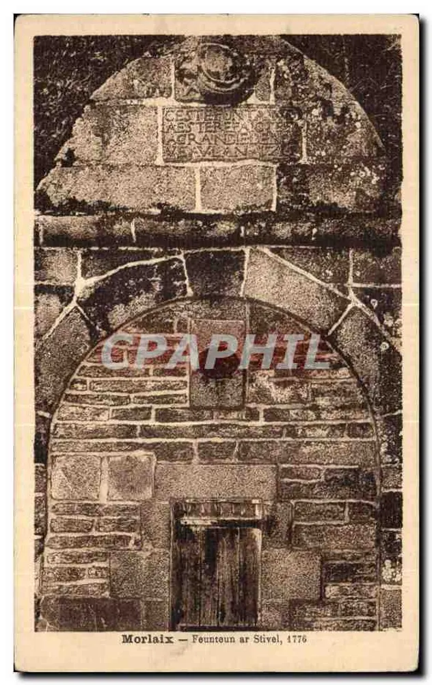Morlaix — Fonte ar Stivel, 1776 — Editor Gouvil-Ti, Morlaix - Frente