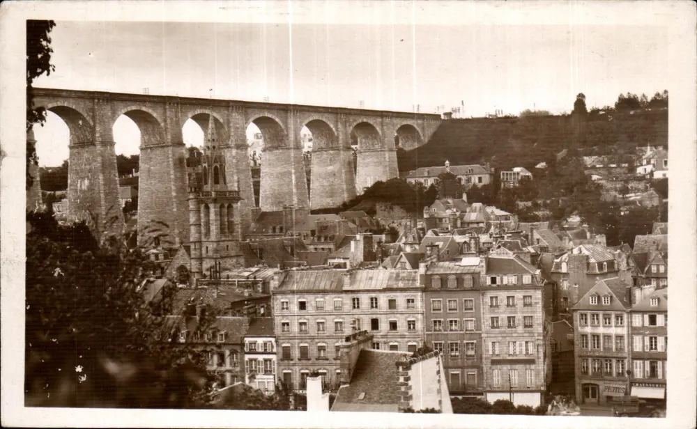 Morlaix (Finistère) — Der Viadukt und Blick auf die Stadt — Verlag MORLAIX - Vorderseite