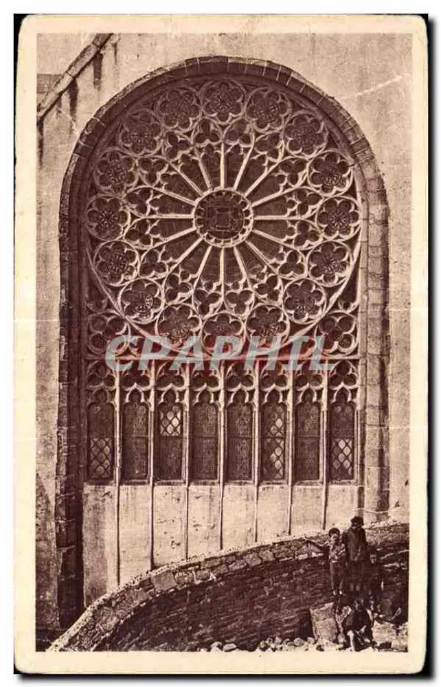 Alte Kirche der Jakobiner — Das große Rosenfenster des Museums — Imp. Neurden, Paris - Vorderseite