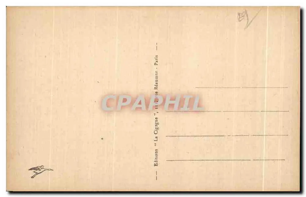 Morlaix - Hotel de Ville — editor 'La Cigogne' Paris - Verso