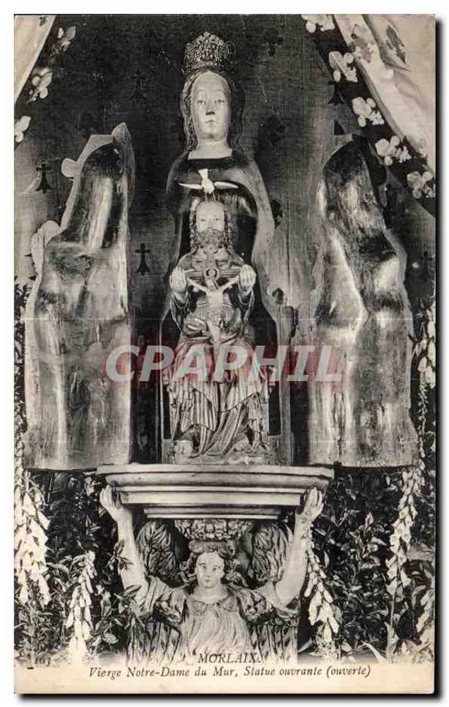 Virgem Nossa Senhora do Muro, Estátua aberta — Morlaix - Frente