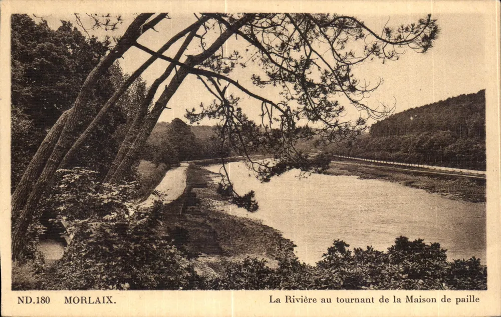 Morlaix — Ansicht der Flussbiegung vor dem Strohhäuschen — ND.180 - Vorderseite