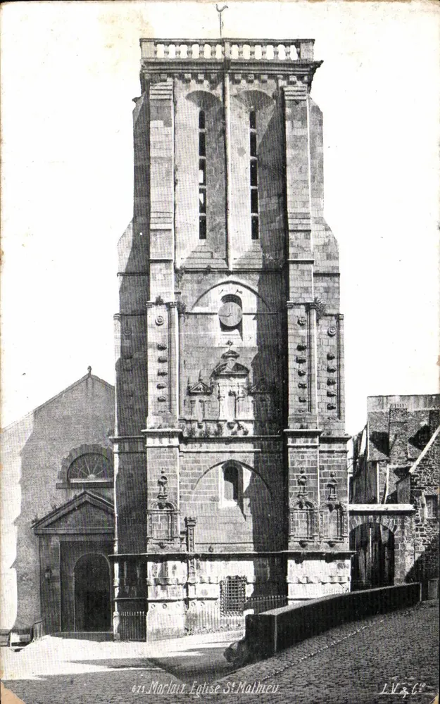 Igreja de Saint-Mathieu — Moerlaix — L.V. & Cie - Frente