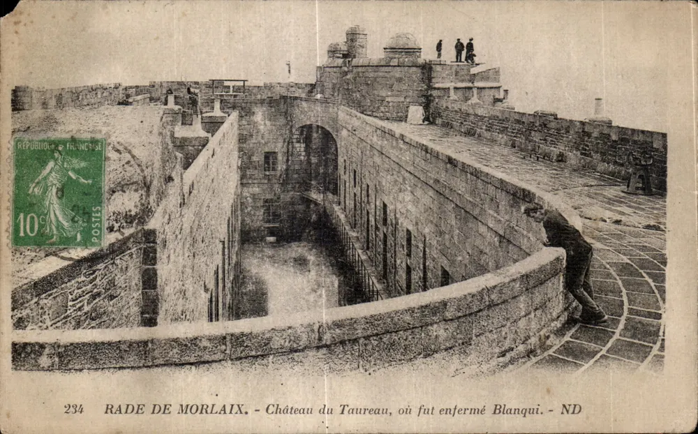 Rade de Morlaix — Schloss des Taureau, wo Blanqui gefangen gehalten wurde — Éditeur ND, n° 234 - Vorderseite