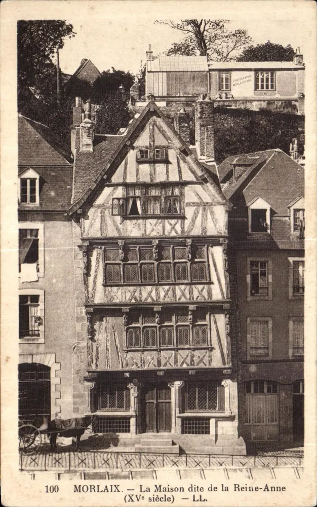 Morlaix — Das Haus genannt das Haus der Königin Anne (15. Jahrhundert) — LL. - Vorderseite