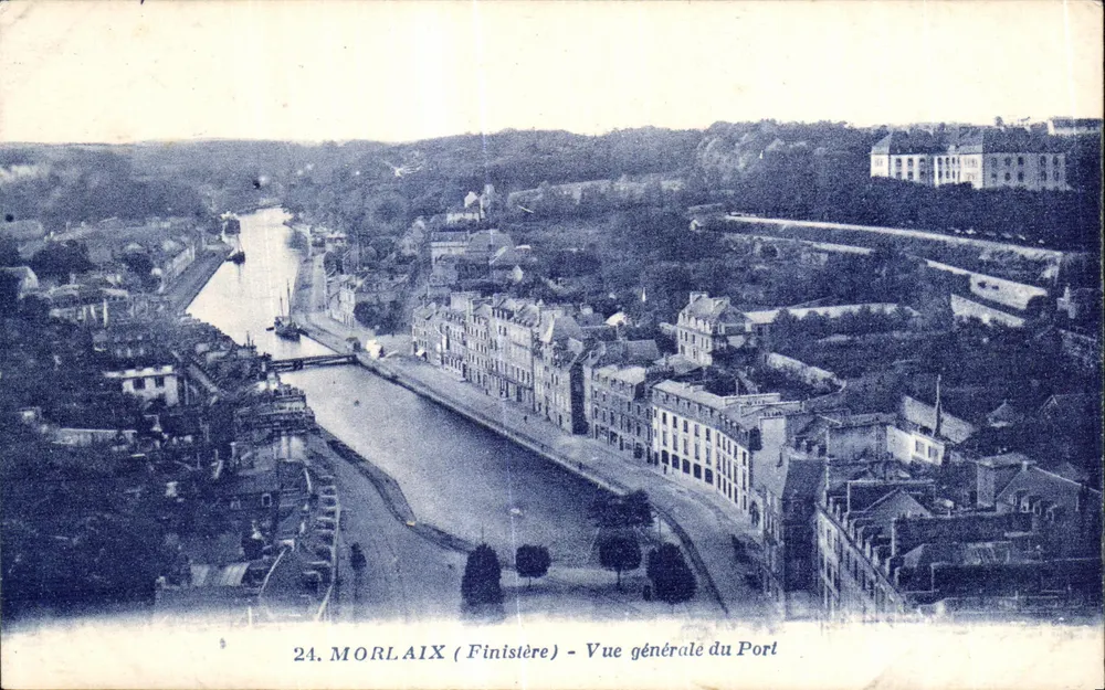 Morlaix (Finistère) — Vista geral do Porto — J. Nozais, Nantes - Frente
