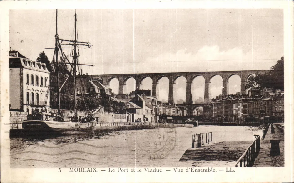 Morlaix — Der Hafen und der Viadukt — Allgemeine Ansicht — LL. - Vorderseite