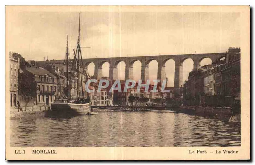 Morlaix — Der Hafen und Der Viadukt — LL.1 - Vorderseite