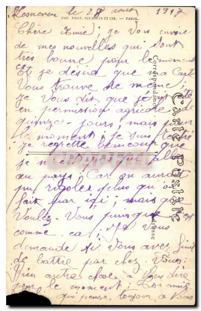 Morlaix — Kasernen des 72. Infanterieregiments — ND. Phot. - Rückseite