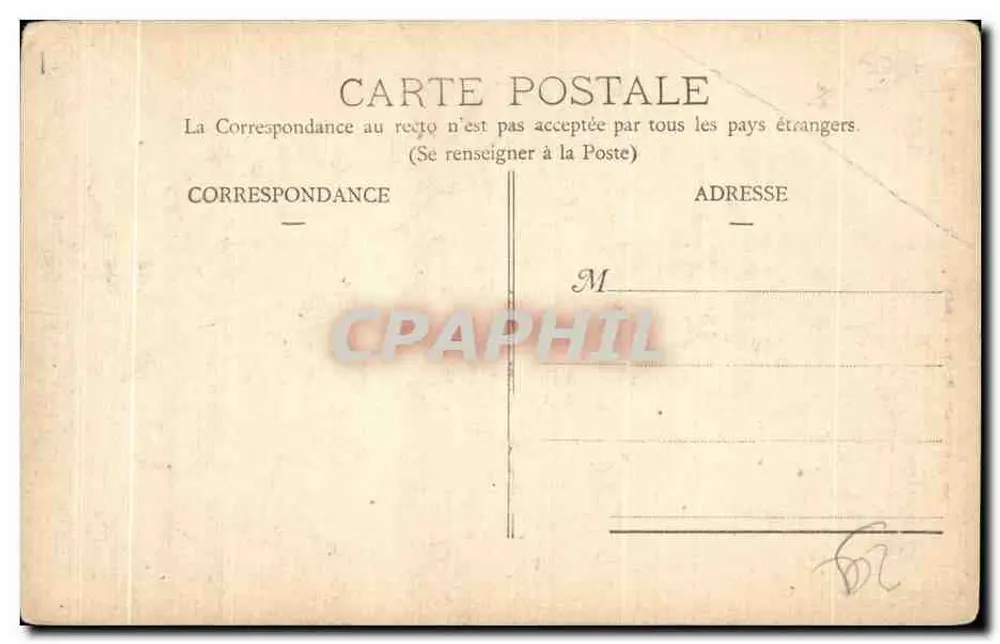 Morlaix - Innenansicht der Treppe der Grande Rue — Sammlung Fougrére - Rückseite