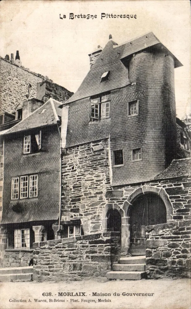 Casa do Governador — Morlaix — Coleção A. Waron, St-Brieuc, Fot. Fougère - Frente