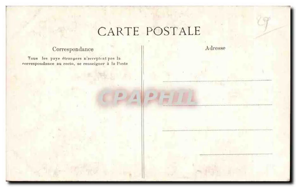 Morlaix — Der untere Teil der alten Treppe der Grand'Rue — unbekannter Verleger, Nr. 3505 - Rückseite