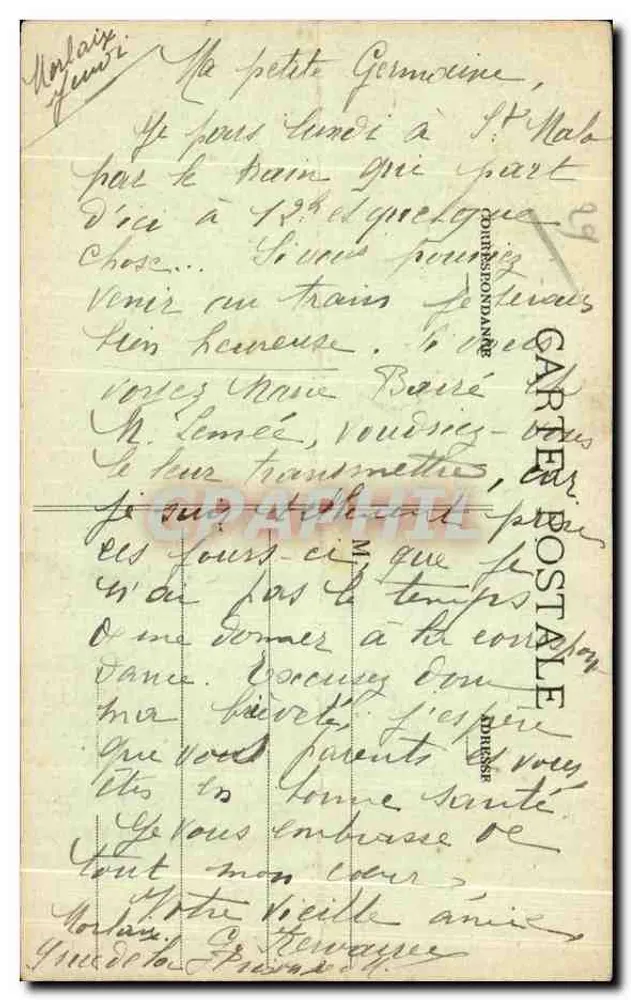 A Virgem N.D. do Mur, estátua fechada — Morlaix — Foto A.W., St-B. — Coleção A. Lemarchand filho - Verso