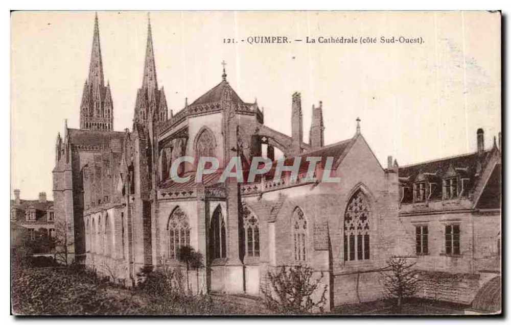 Quimper — La Cattedrale (lato Sud-Ovest) — 121 - Recto