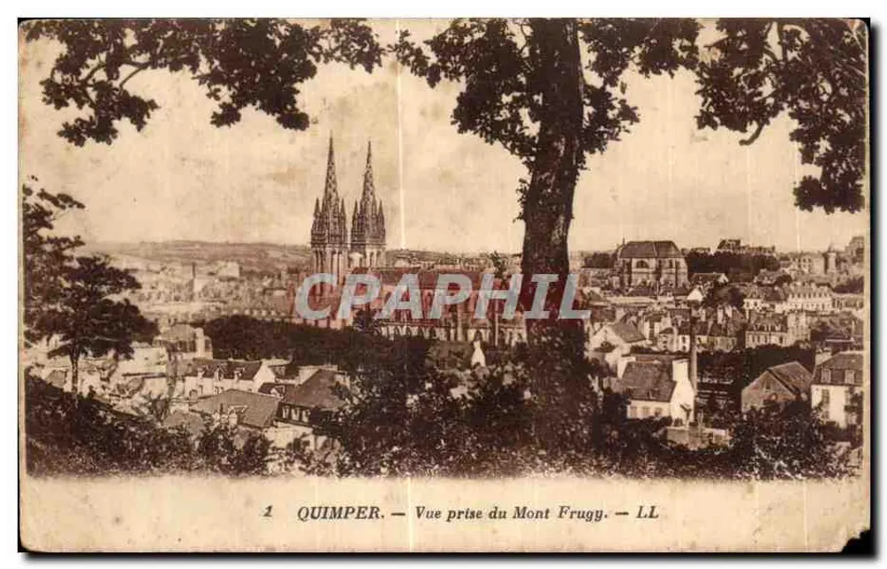 Quimper — Vue prise du Mont Frugy — LL - Vorderseite