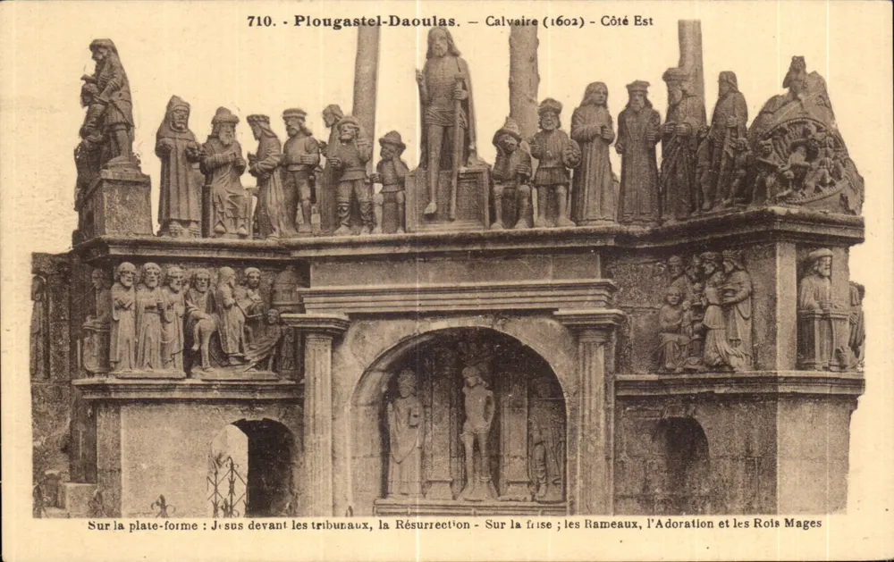 Plougastral-Daoulas — Calvario (1602) — Lato Est — Editore: Le Doaré, Châteaulin - Recto
