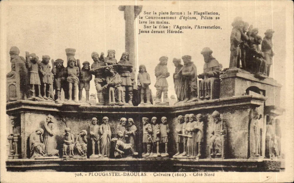 Calvarienberg Plougastral-Daoulas — Nordseite — Verlag Le Doaré, Nr. 708 - Vorderseite