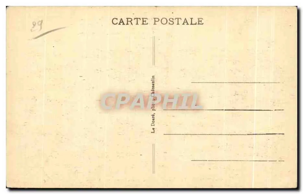 Calvarienberg Plougastral-Daoulas — Nordseite — Verlag Le Doaré, Nr. 708 - Rückseite