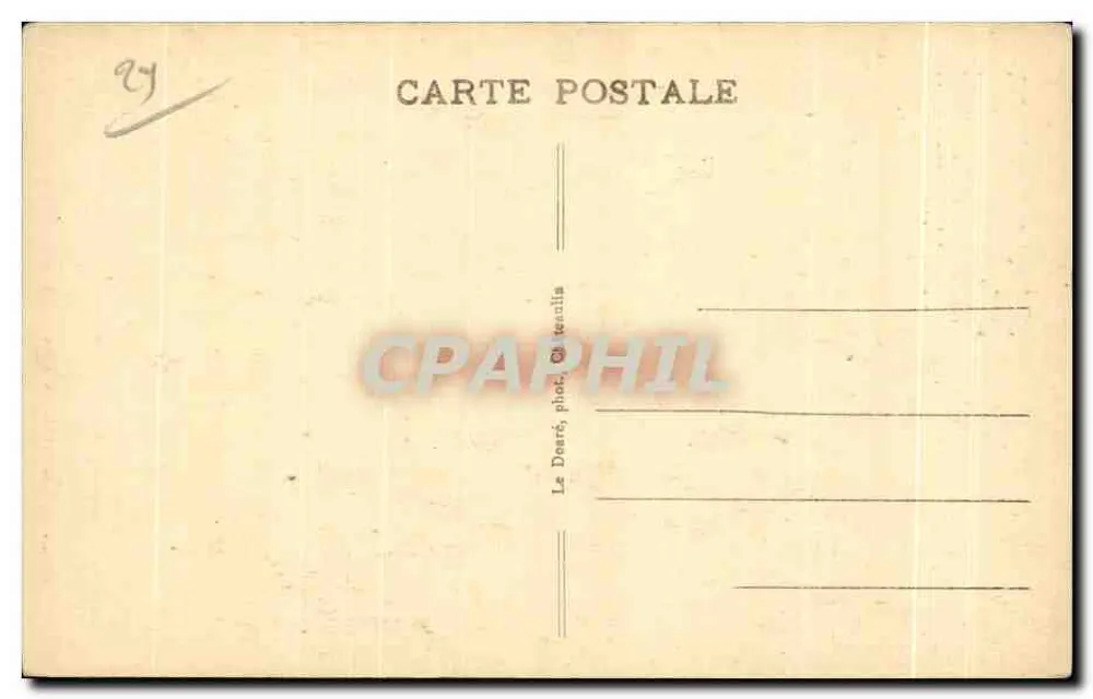 Details des Calvariums in Plougastral-Daoulas — 1923 — Le Deuré, phot. und textilis - Rückseite